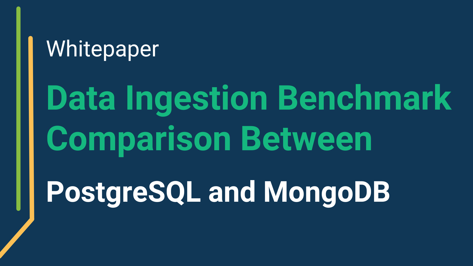 Data ingestion benchmark comparison between postgresql and mongodb